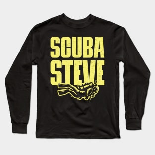 Scuba Steve //// Typography Design Long Sleeve T-Shirt